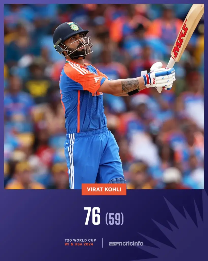 Virat Kohli: “Vintage knock in his last T20I”